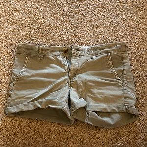 American Eagle Outfitters Stretch Midi Size 8 Green Shorts